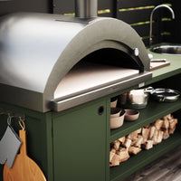 UMAMI udendørskøkkenpakke, vaskemodul samt modul 3, grøn