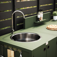 UMAMI ensemble cuisine extérieure, module évier, module 1 et module 2, vert