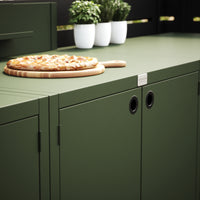 UMAMI ensemble cuisine extérieure, module évier, module 1 et module 2, vert