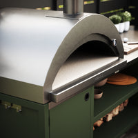 UMAMI udekøkkenpakke, vaskemodul, hjørnemodul, modul 3, grøn / rustfri