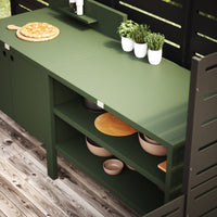 Specialpris UMAMI udekøkken modul 1 + 2 inkl. overtræk, grøn