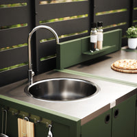 UMAMI udekøkkenpakke, vaskemodul, modul 1 og modul 2, grøn / rustfri