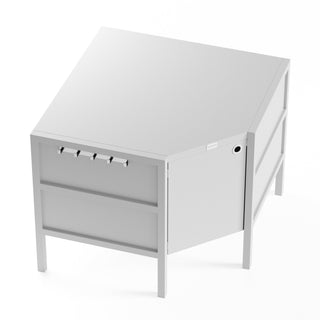 UMAMI utekjøkkenpakke, vaskmodul, hjørnemodul, modul 3, hvit