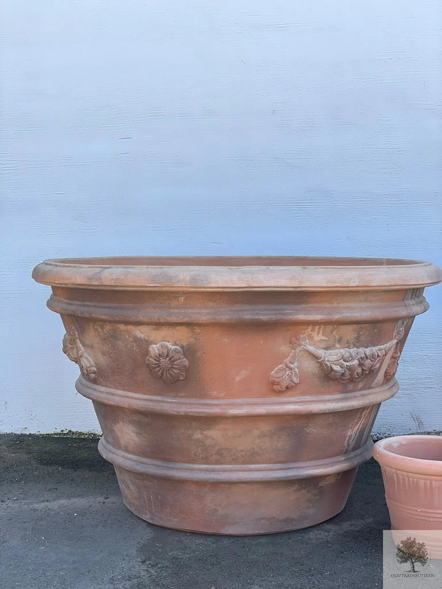 Potte Terrakotta Antikk - Impruneta Garland - 140 cm diameter - 83 cm høyde 