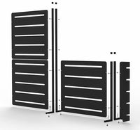 RAMA indsyningsbeskyttelse 1 sektion lav, sort, L80 x D30 x H80 cm