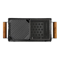 Hibachi Gussejernsplade Dobbelt Sidet