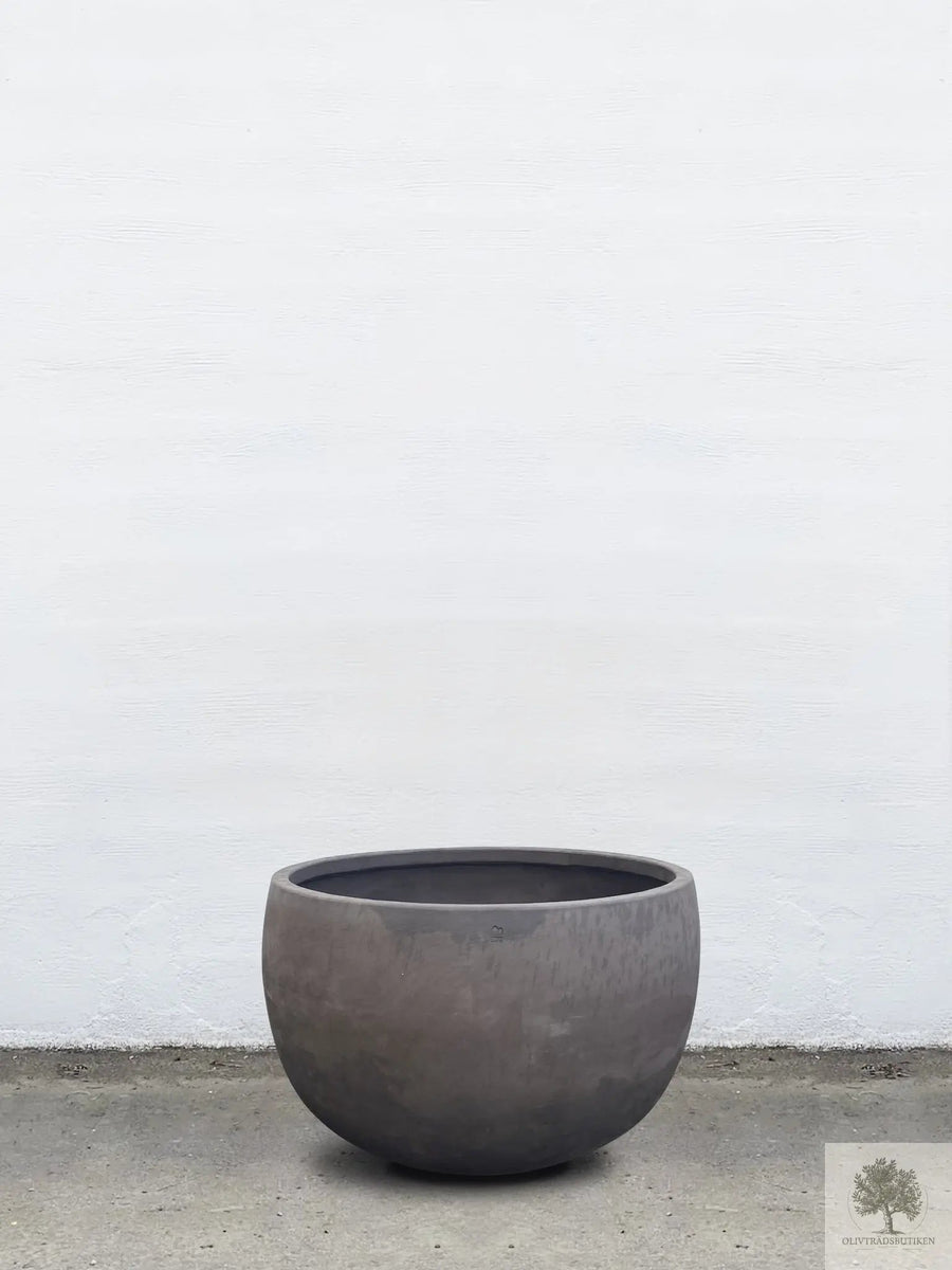 Pot en terre cuite gris - Bas rond - 64-120 cm 