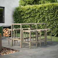 UMAMI barbord 172cm med 6st barstolar, beige