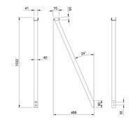 MODERNE konsolbeslag til indgangstag