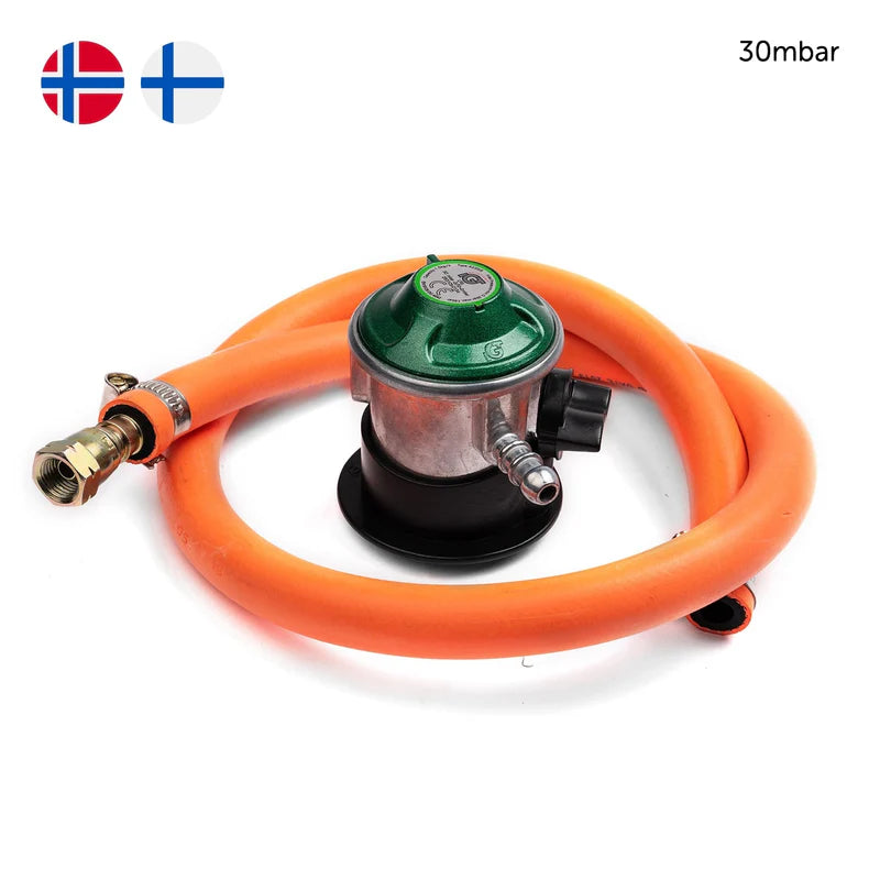 Ooni gassregulator med slange 30 mbar NO & FL 
