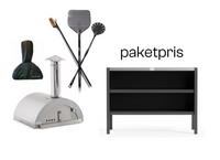 Nonno Peppe ved + tilbehør + Umami modul 2, sort / rustfrit