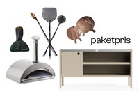 Pizzaiolo med + tilbehør + Umami modul 3, beige / rustfrit