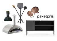 Pizzaiolo med + tilbehør + Umami modul 3, sort / rustfrit