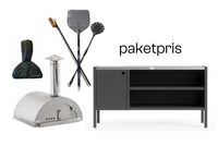 Nonno Peppe ved + tilbehør + Umami modul 3, sort / rustfrit