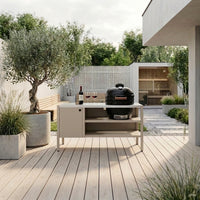 UMAMI Modul 3, beige / rostfri + svart kamado NORDIC FLAME
