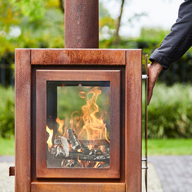 QUARUBA XL poêle à bois - Quatre vitres