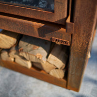 QUARUBA L vedkamin - Fyra glas