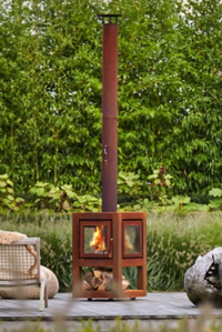 QUARUBA L vedkamin - Fyra glas