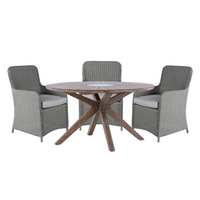 ROSARIO spisebord + 6 stk WEMBLEY spiseborde