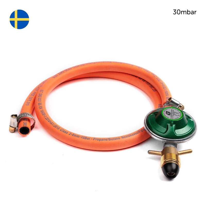 Ooni gasregulator med slang 30 mbar SE