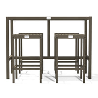 UMAMI barbord 123cm med 4 barstole, beige