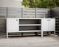 RAMA indsyningsskærm 1 sektion høj, sort, B80 x D30 x H153 cm