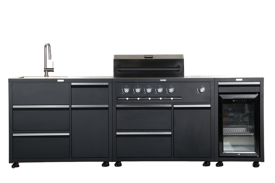 Pack cuisine extérieure CAYENE incluant 3 modules