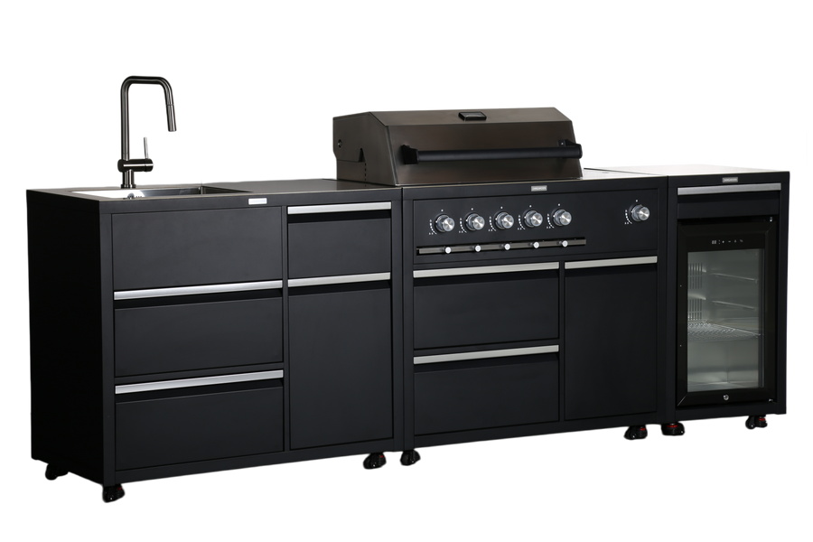 Pack cuisine extérieure CAYENE incluant 3 modules