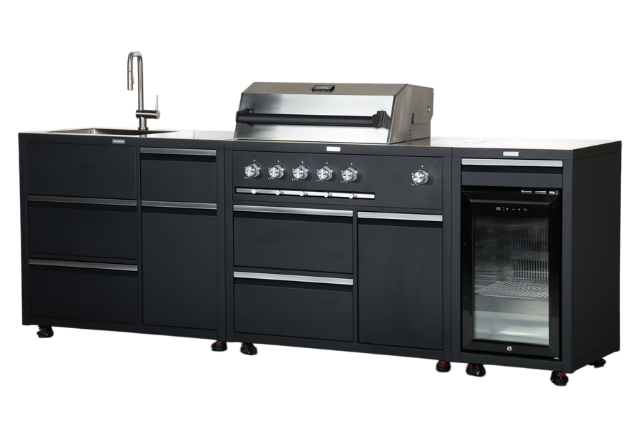 Pack cuisine extérieure CAYENE incluant 3 modules