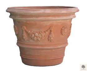 Krukke Terrakotta - Impruneta Garland - 40 cm diameter - 32 cm høyde 