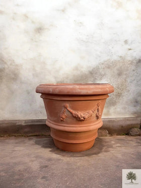 Potte Terracotta - Impruneta Garland - 50 cm diameter - 42 cm høyde 