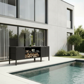 UMAMI utekökspaket, vaskmodul samt modul 3, svart