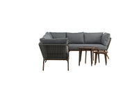 Roxo hjørnesofa med sofabord - brun / grå