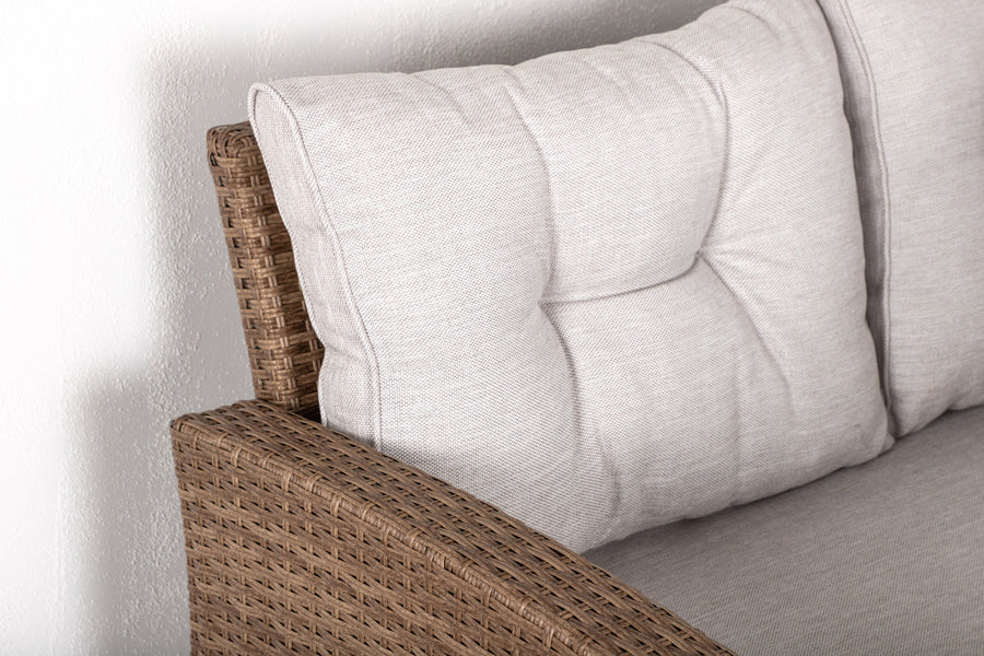 Watford hjørnesofa med sofabord - natur / beige