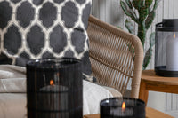 Chania hjørnesofa med sofabord - latte/akacie