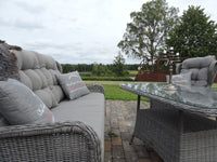 Washington soffgrupp med soffbord - grå / grå