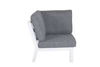 Barcelona hjørnesofa med sofabord - hvit