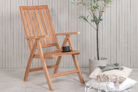 Chaise de table pliante Kenya - teck