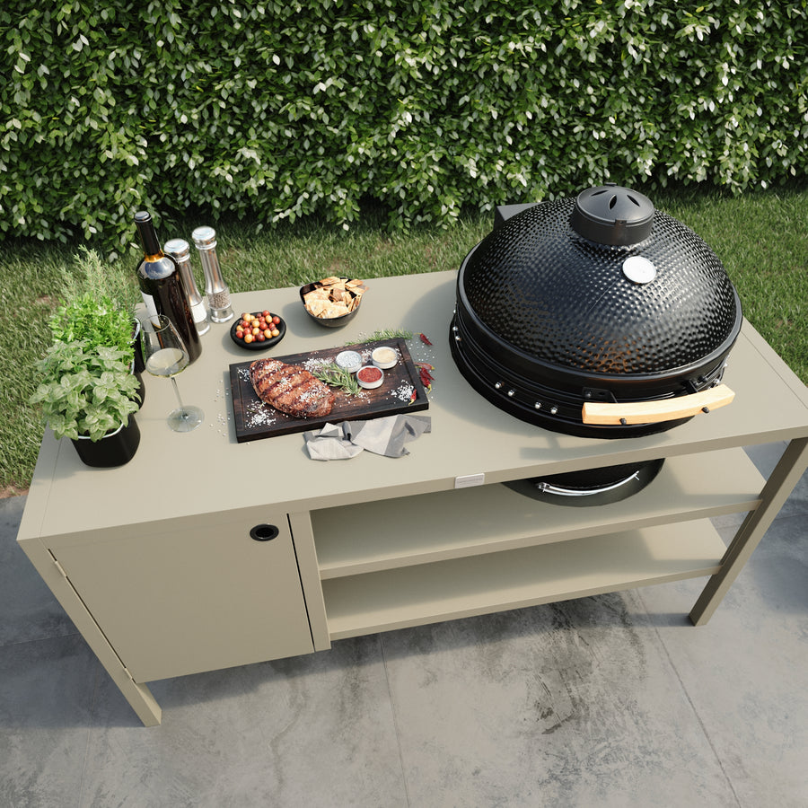 UMAMI Utekjøkken Modul 3 for kamado + Kamado BONO Limited, beige / svart