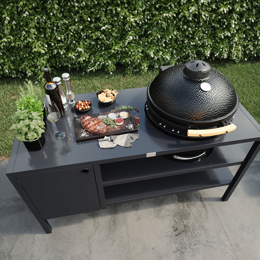 UMAMI Utekjøkken Modul 3 for kamado + Kamado SUMO Maxi, sort