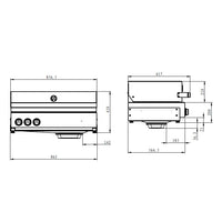 Gassgrill Z innebygd enhet