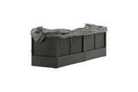 Nopy solsäng med tak - svart / grå