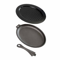 Napoleon gjutjärnspanna med plastunderlägg