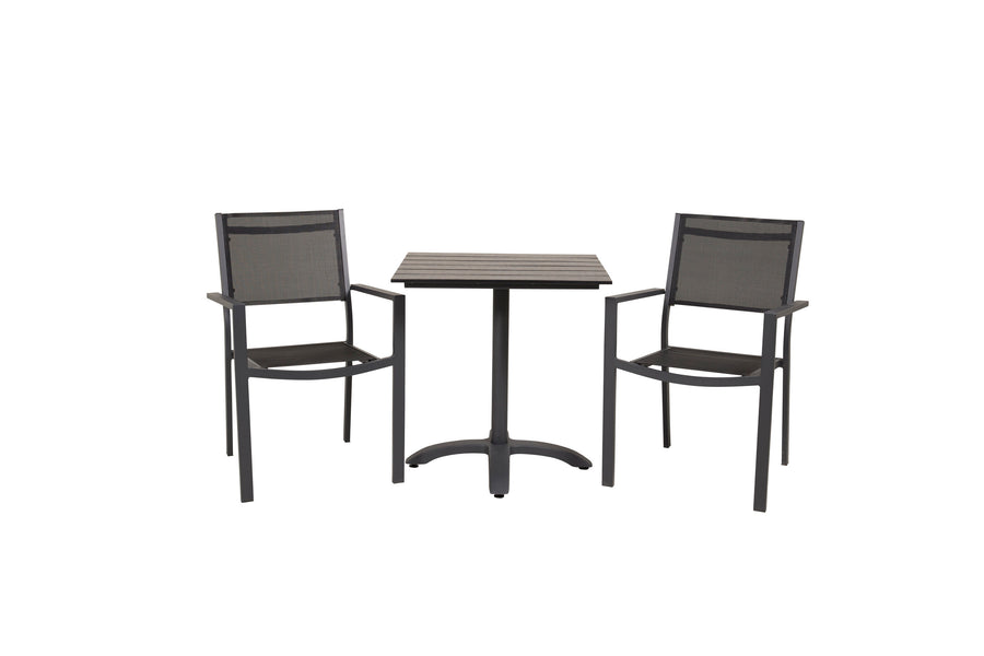 Spisebordet Colorado med stolene Copacabana 