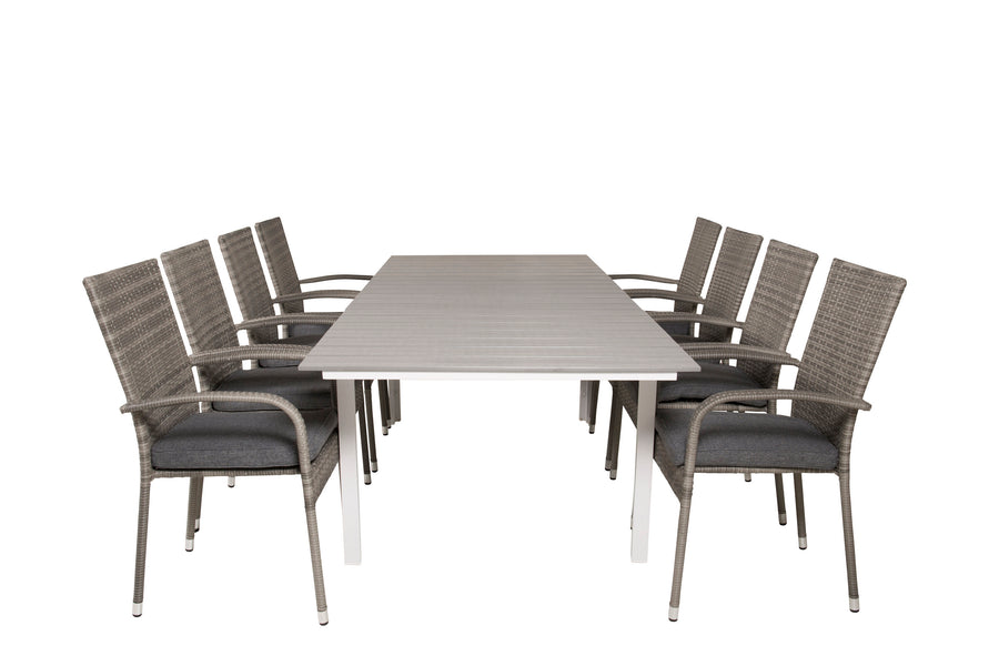 Ensemble repas Levels avec les chaises Anna 