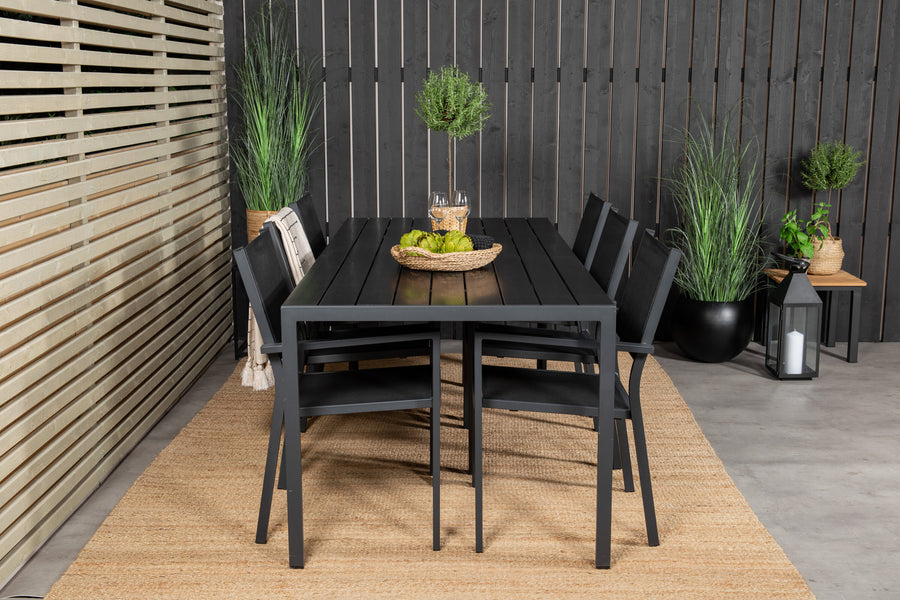 Ensemble repas rectangulaire Break avec chaise Copacabana 