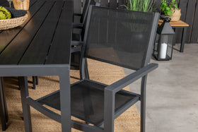 Ensemble de repas rectangulaire Break avec chaise pliante Copacabana 