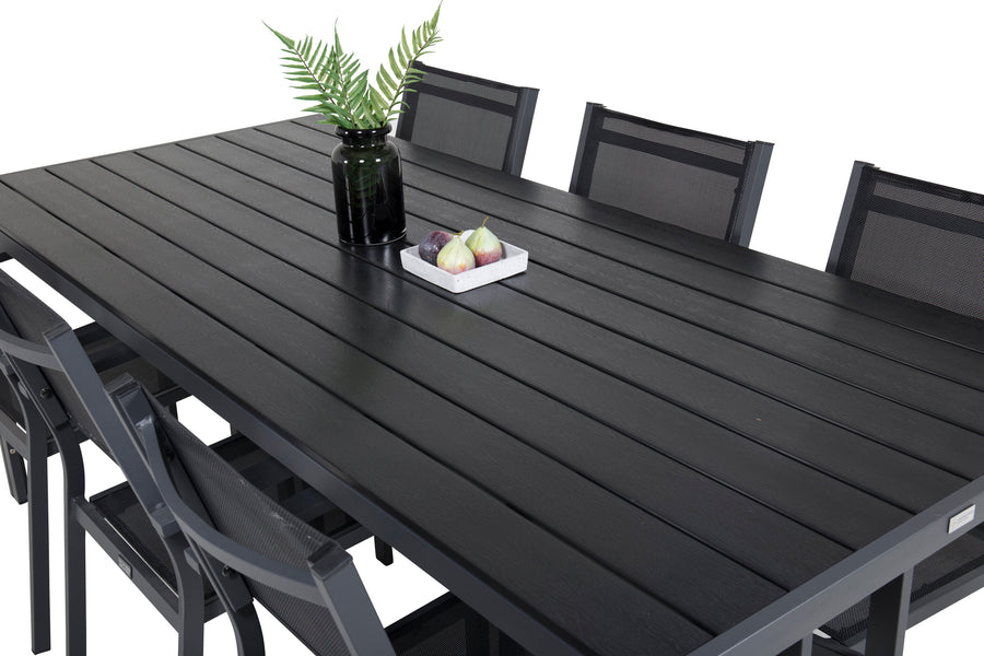 Ensemble repas rectangulaire Break avec chaise Copacabana 