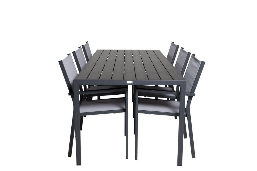 Break Rektangulær Spisegruppe med copacabana stole 