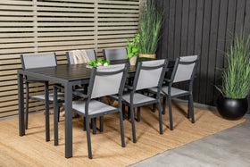 Ensemble repas rectangulaire Break avec chaise pliante Copacabana 